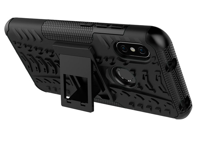 Чехол Yotrix Shockproof case для Xiaomi Redmi 6 pro (черный, пластиковый)