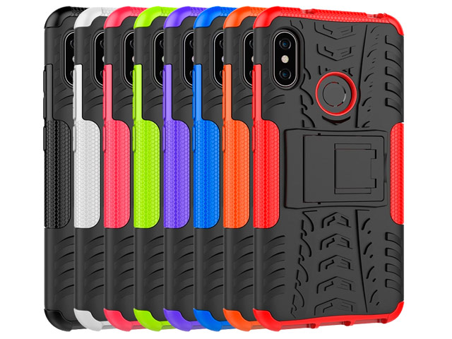 Чехол Yotrix Shockproof case для Xiaomi Redmi 6 pro (черный, пластиковый)