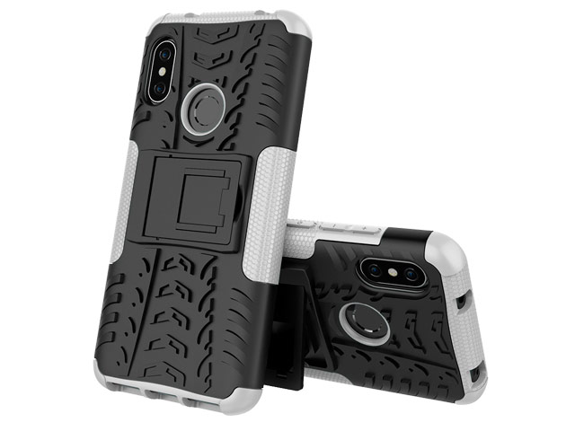 Чехол Yotrix Shockproof case для Xiaomi Redmi 6 pro (белый, пластиковый)