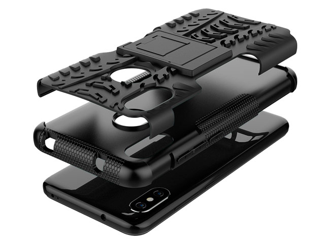 Чехол Yotrix Shockproof case для Xiaomi Redmi 6 pro (фиолетовый, пластиковый)