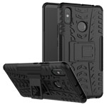 Чехол Yotrix Shockproof case для Xiaomi Mi Max 3 (черный, пластиковый)
