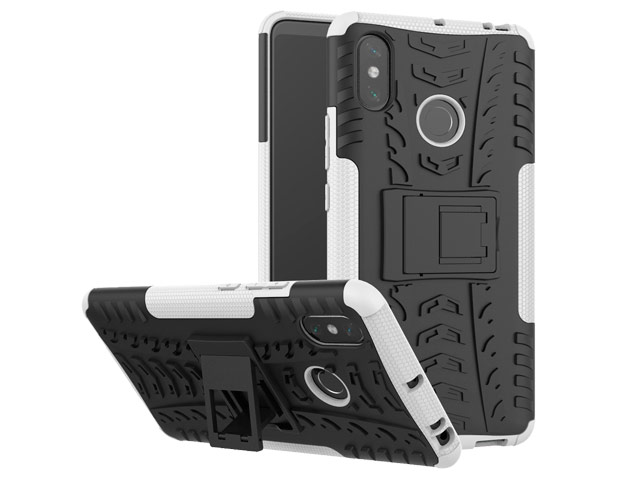 Чехол Yotrix Shockproof case для Xiaomi Mi Max 3 (белый, пластиковый)