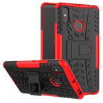 Чехол Yotrix Shockproof case для Xiaomi Mi Max 3 (красный, пластиковый)