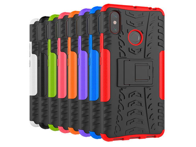 Чехол Yotrix Shockproof case для Xiaomi Mi Max 3 (красный, пластиковый)