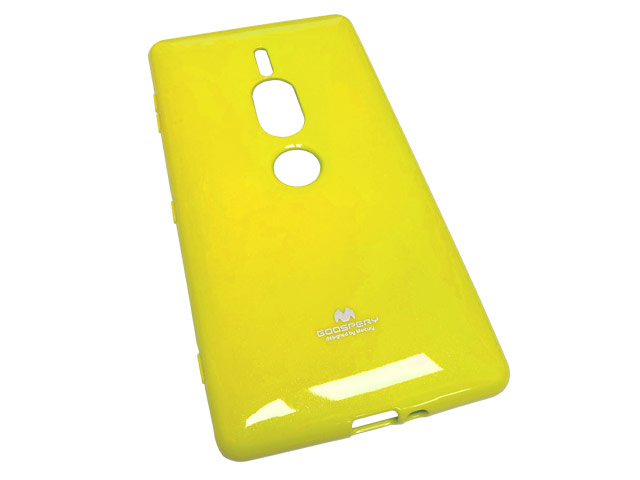 Чехол Mercury Goospery Jelly Case для Sony Xperia XZ2 premium (желтый, гелевый)
