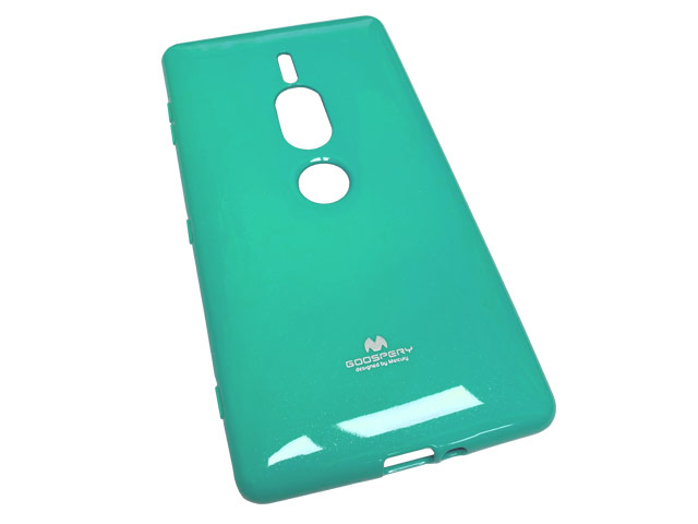 Чехол Mercury Goospery Jelly Case для Sony Xperia XZ2 premium (бирюзовый, гелевый)