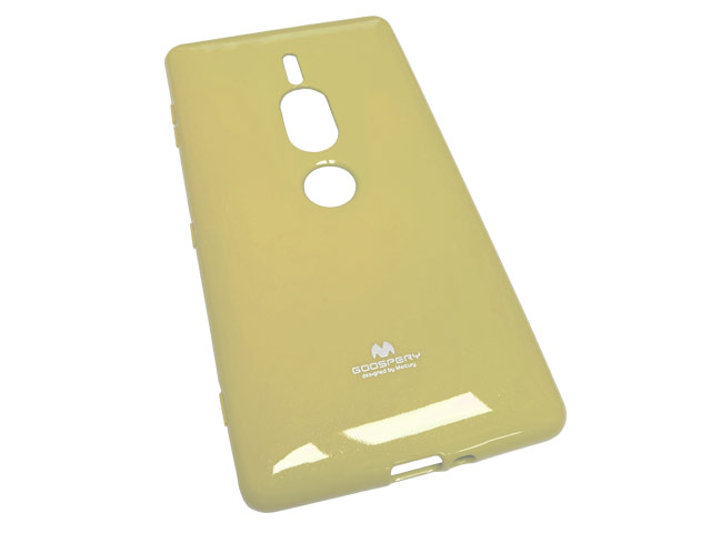 Чехол Mercury Goospery Jelly Case для Sony Xperia XZ2 premium (золотистый, гелевый)