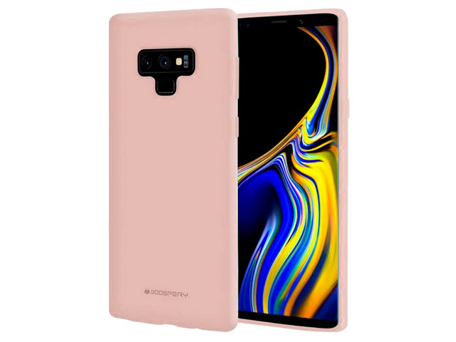 Чехол Mercury Goospery Soft Feeling для Samsung Galaxy Note 9 (бежевый, силиконовый)