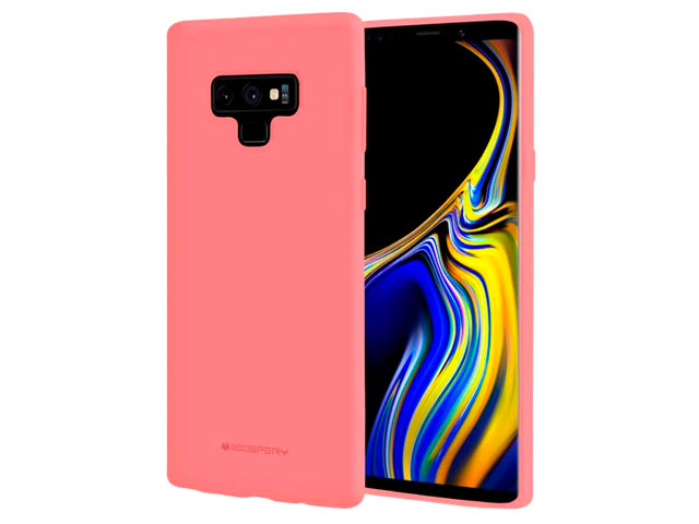 Чехол Mercury Goospery Soft Feeling для Samsung Galaxy Note 9 (розовый, силиконовый)