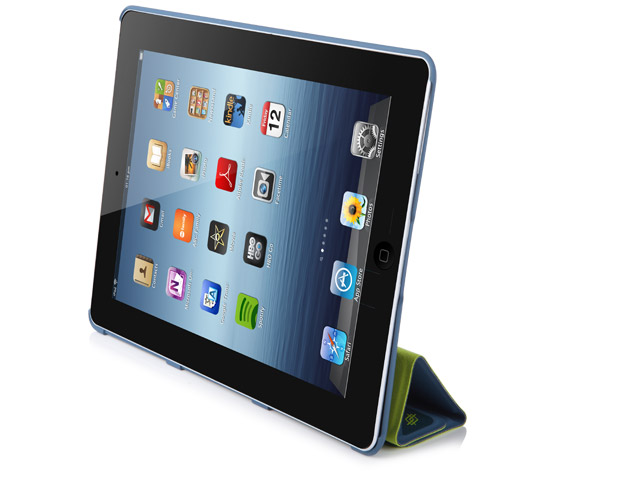 Чехол X-doria Smart Jacket Form case для Apple iPad 2/New iPad (голубой, кожанный)