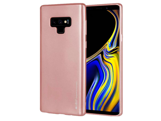Чехол Mercury Goospery i-Jelly Case для Samsung Galaxy Note 9 (розово-золотистый, гелевый)