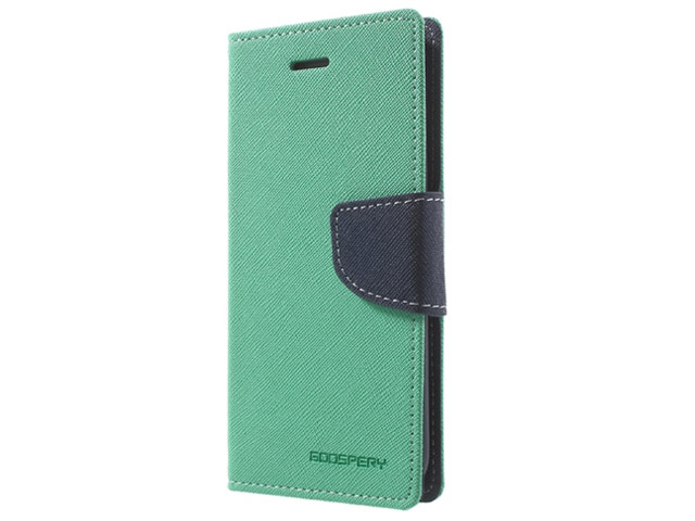 Чехол Mercury Goospery Fancy Diary Case для Samsung Galaxy A6 2018 (бирюзовый, винилискожа)