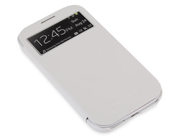 Чехол X-doria Dash Folio View для Samsung Galaxy S4 i9500 (белый, кожанный)