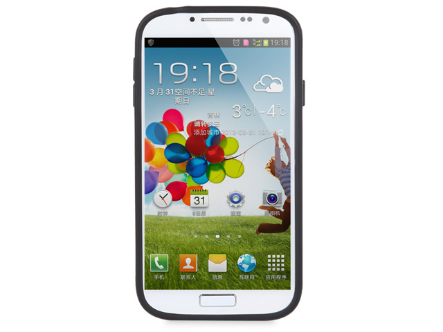 Чехол X-doria Bump Case для Samsung Galaxy S4 i9500 (черный, пластиковый)