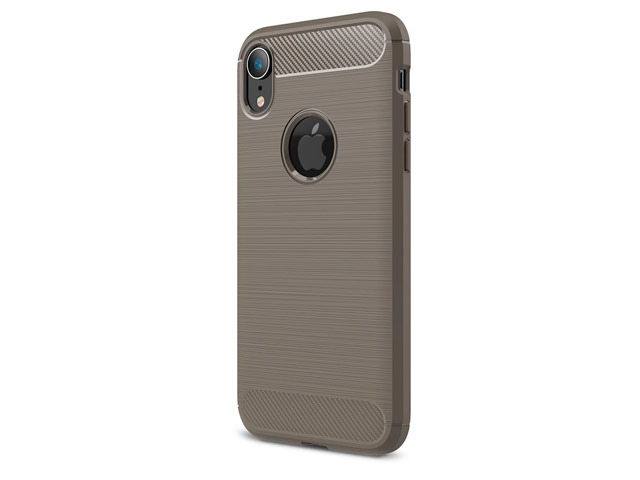Чехол Yotrix Rugged Armor для Apple iPhone XR (серый, гелевый)