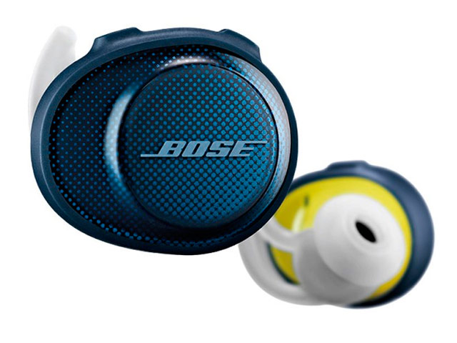 Наушники Bose SoundSport Free универсальные (беспроводные, синие/зеленые, микрофон)