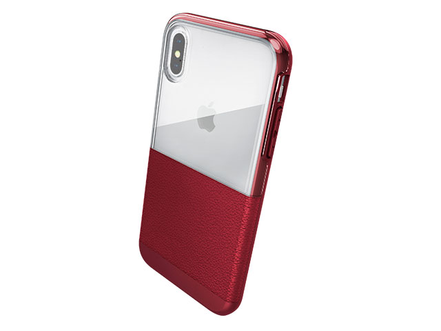 Чехол X-doria Dash case для Apple iPhone XS max (красный, кожаный)