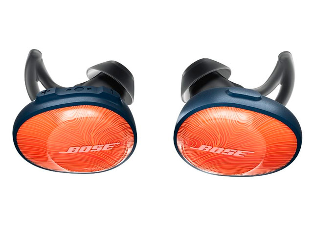 Наушники Bose SoundSport Free универсальные (оранжевые/синие, черные, микрофон)