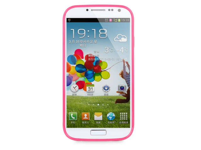 Чехол X-doria GelJacket Shine для Samsung Galaxy S4 i9500 (розовый, гелевый)