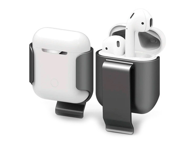 Крепление на пояс Synapse Carrying Clip для Apple AirPods (черное, пластиковое)