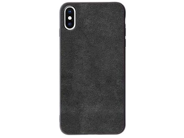 Чехол Synapse Alcantara Case для Apple iPhone X (серый, алькантара)