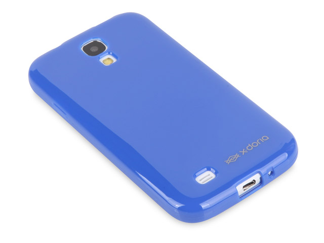 Чехол X-doria GelJacket Shine для Samsung Galaxy S4 i9500 (голубой, гелевый)