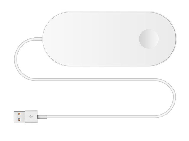 Беспроводное зарядное устройство Synapse AirPower mini (белое, Fast Charge, стандарт QI, зарядка Apple Watch)