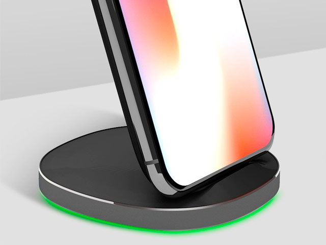 Беспроводное зарядное устройство Synapse Wireless Charger Stand (черное, Fast Charge, стандарт QI)