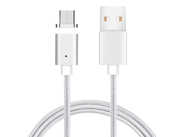 USB-кабель Synapse Magnetix Cable (microUSB, серебристый, 1 м)