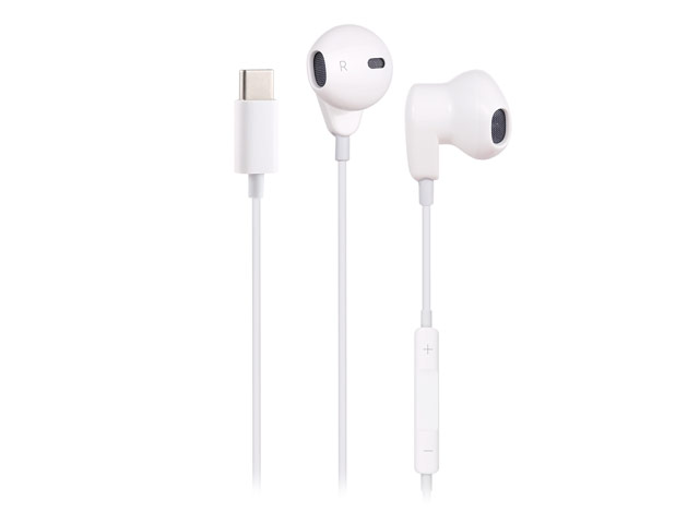 Наушники Synapse Type-C Headphones (белые, USB Type C, пульт/микрофон, 20-20000 Гц)