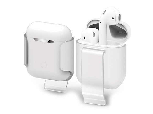 Крепление на пояс Synapse Carrying Clip для Apple AirPods (прозрачное, пластиковое)