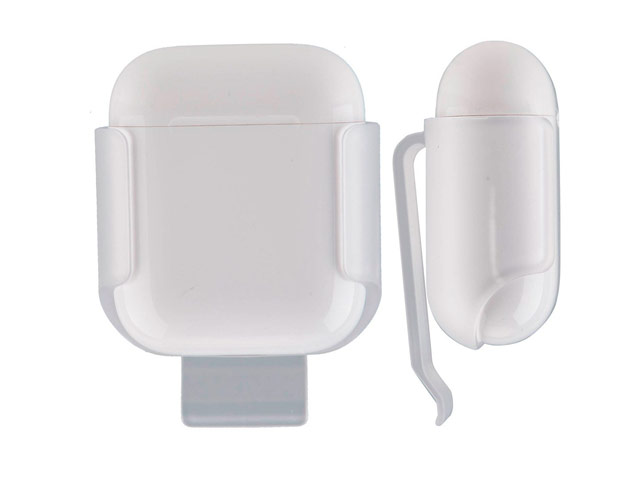 Крепление на пояс Synapse Carrying Clip для Apple AirPods (прозрачное, пластиковое)