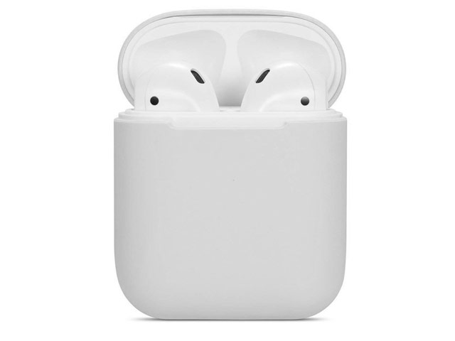 Чехол Synapse Protection Case для Apple AirPods (белый, силиконовый)