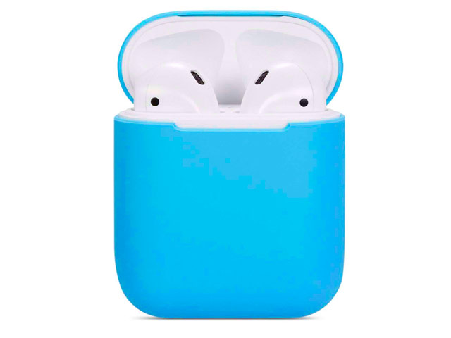 Чехол Synapse Protection Case для Apple AirPods (голубой, силиконовый)