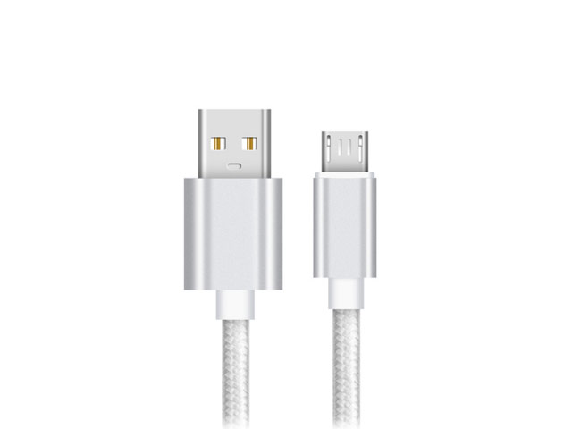 USB-кабель Synapse Tough Cable (microUSB, 15 см, серебристый)