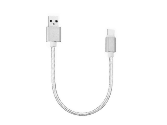 USB-кабель Synapse Tough Cable (microUSB, 15 см, серебристый)