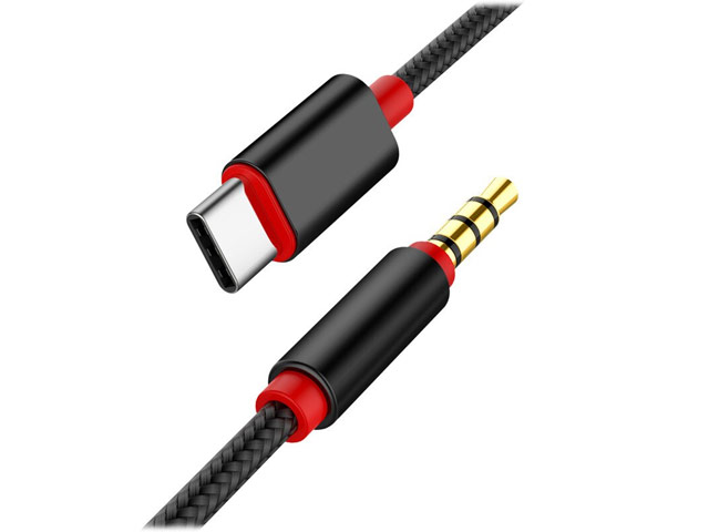 AUX-кабель Synapse Armed Cable (1 м, miniJack 3.5 мм, USB Type C, черный)