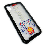 Чехол Synapse Glassy Case для Apple iPhone X (Supreme Tiger, гелевый/стеклянный)