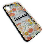 Чехол Synapse Glassy Case для Apple iPhone X (Supreme Flowers, гелевый/стеклянный)