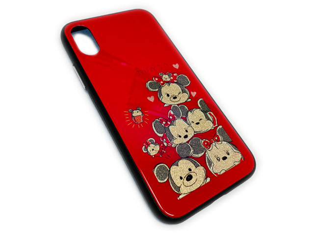 Чехол Synapse Glassy Case для Apple iPhone XS (Mousy, гелевый/стеклянный)