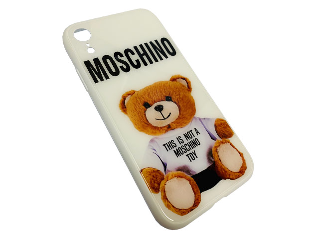 Чехол Synapse Glassy Case для Apple iPhone XR (Moschino, гелевый/стеклянный)