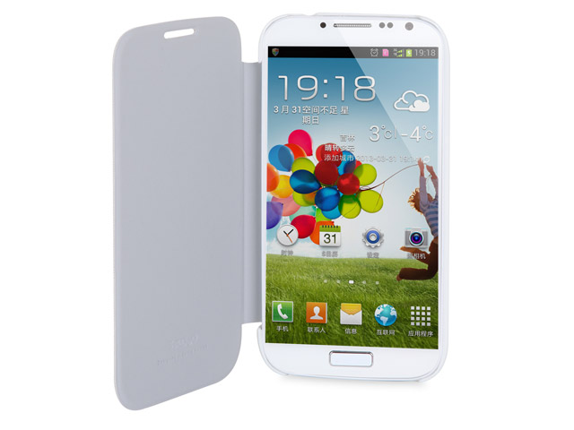 Чехол Seedoo Leather Folio для Samsung Galaxy S4 i9500 (белый, кожанный)