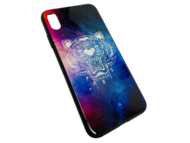 Чехол Synapse Glassy Case для Apple iPhone XS max (Paris Tiger, гелевый/стеклянный)