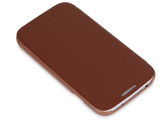 Чехол Seedoo Leather Folio для Samsung Galaxy S4 i9500 (коричневый, кожанный)