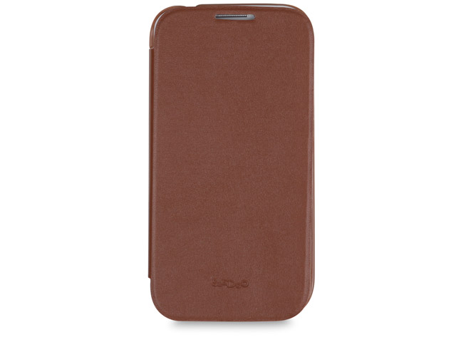 Чехол Seedoo Leather Folio для Samsung Galaxy S4 i9500 (коричневый, кожанный)