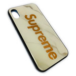 Чехол Synapse Glassy Case для Apple iPhone XS max (Supreme White, гелевый/стеклянный)