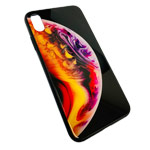 Чехол Synapse Glassy Case для Apple iPhone XS max (Bubble One, гелевый/стеклянный)