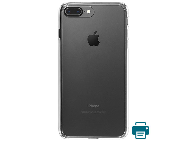 Печать на чехле для Apple iPhone 8 plus (прозрачный, гелевый)
