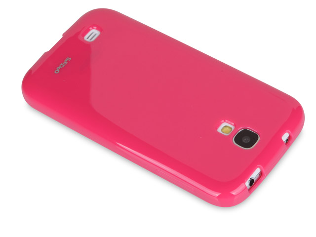 Чехол Seedoo Candy Fit case для Samsung Galaxy S4 i9500 (розовый, гелевый)