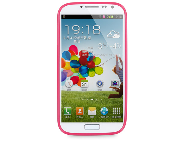 Чехол Seedoo Candy Fit case для Samsung Galaxy S4 i9500 (розовый, гелевый)